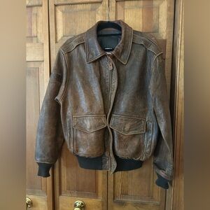 Branded Orchard Men’s Sz M Brown Y2K Early 00s Inspired Punk Grunge Moto Jacket